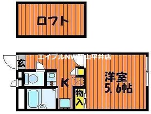 レオパレスプランドールの物件間取画像